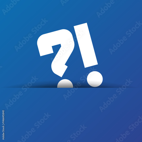 Points d'interrogation et d'exclamation