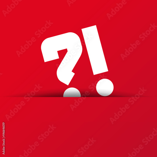 Points d'interrogation et d'exclamation