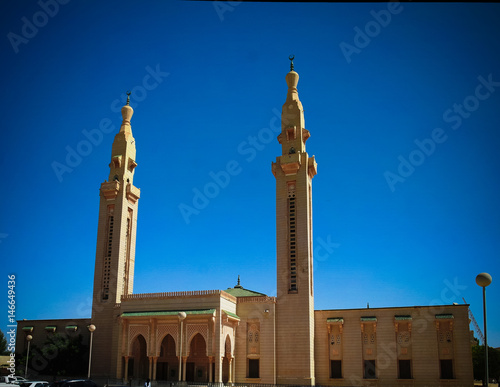 The view to Grand Mosque in Nouakchott in Mauritania photo