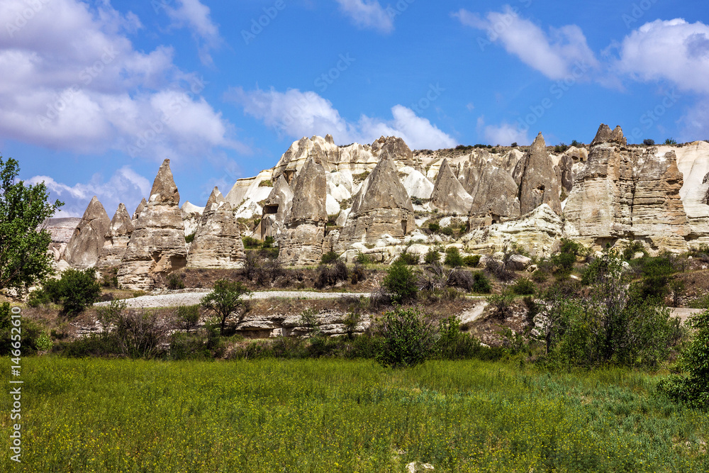 Mountain landscape. Cappadocia, Anatolia, Turkey. Mountain landscape. Cappadocia, Anatolia, Turkey.