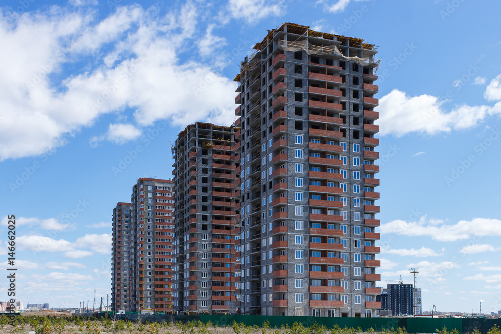 Construction of a multi-storey building Construction of a multi-storey building