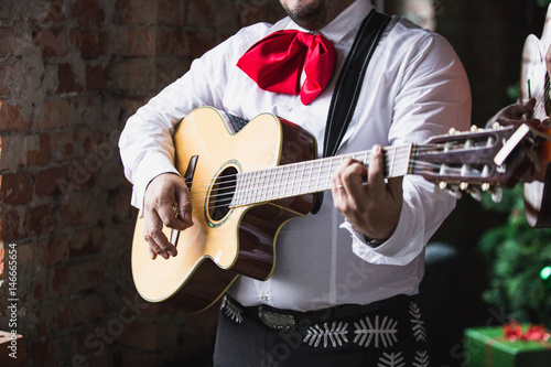 Mexican musician with guitar 