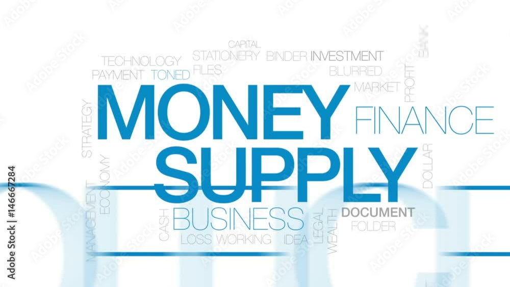 Money supply animated word cloud, text design animation. Kinetic typography. Money supply animated word cloud, text design animation. Kinetic typography.