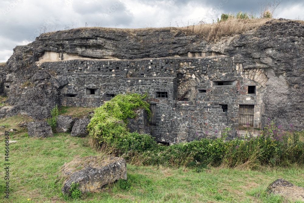 WW1 Fortess Douaumont near Verdun in France