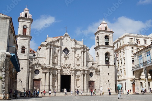 Cathedral square view  Havana 