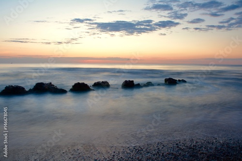 Beautiful sunrise at the sea © rrenis2000