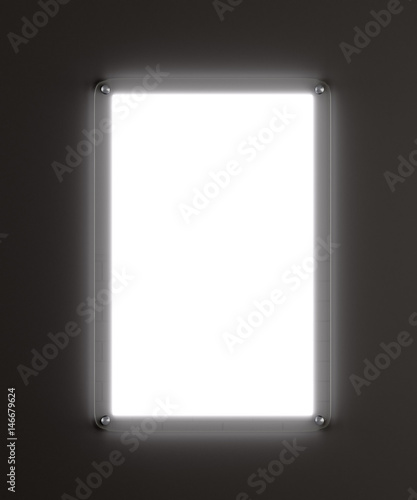 Obraz na płótnie Rectangular advertising lightbox