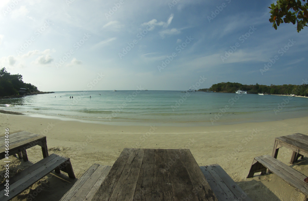Chair on beautiful beaches in Thailand.Samet Island Chair on beautiful beaches in Thailand.Samet Island