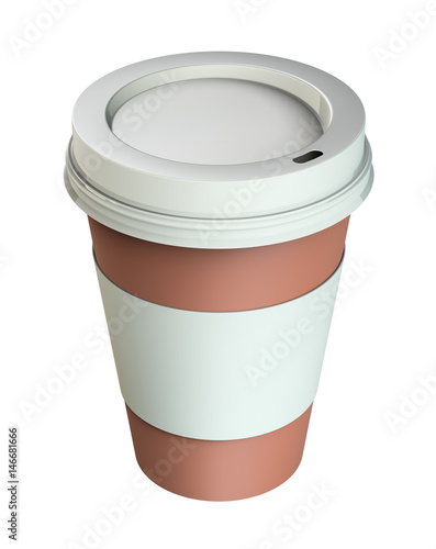 Take-out coffee in thermo cup photo