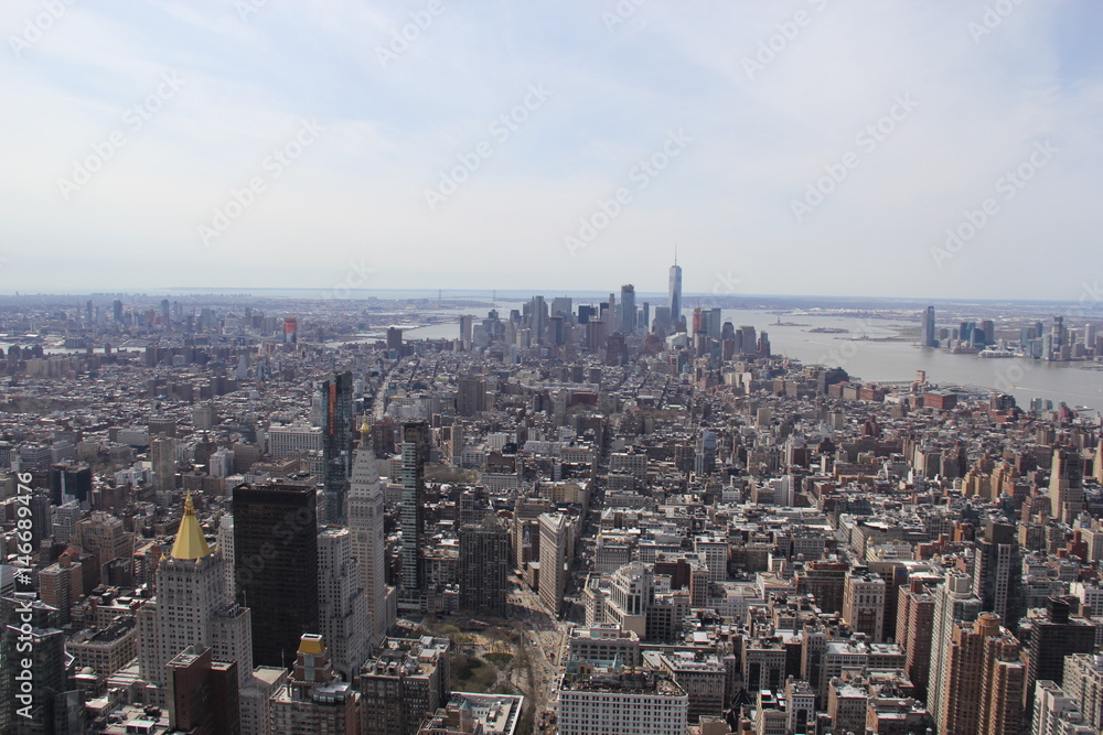 View at Manhattan Downtown from Empire State Building