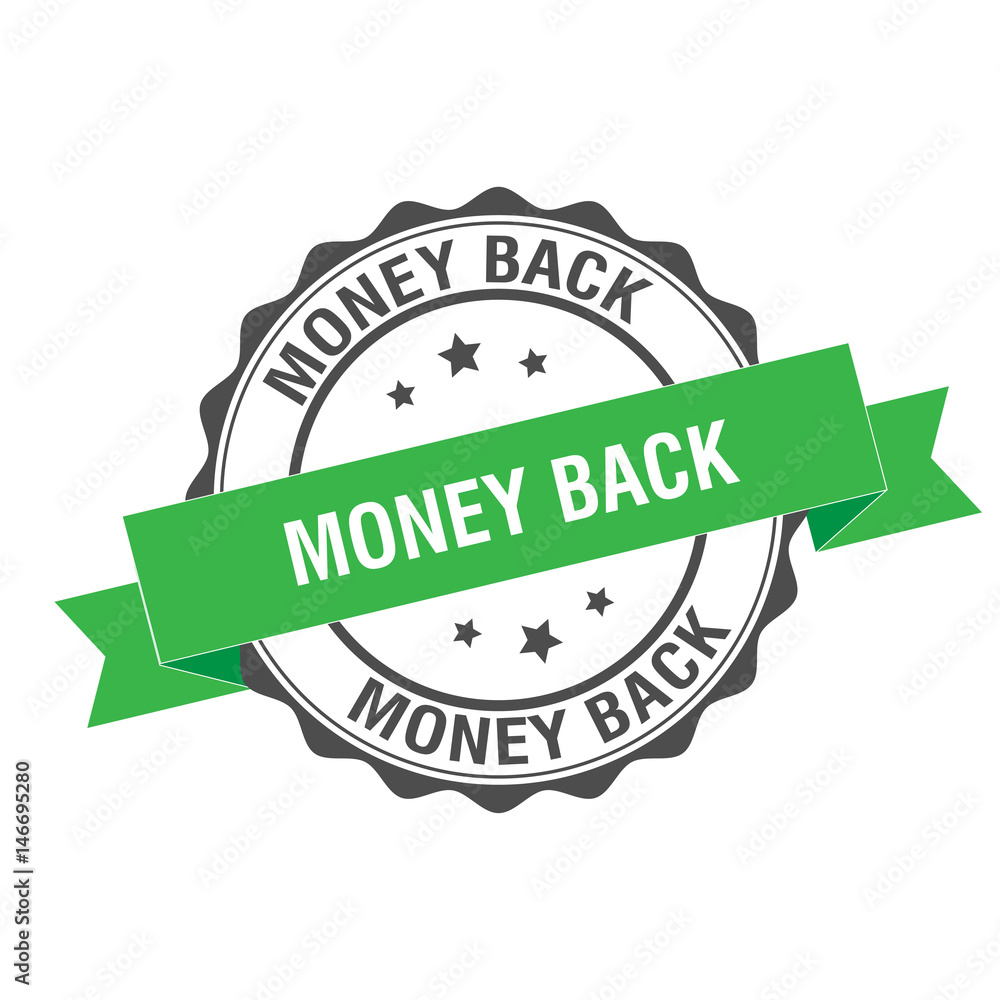 Fototapeta premium Money back stamp illustration