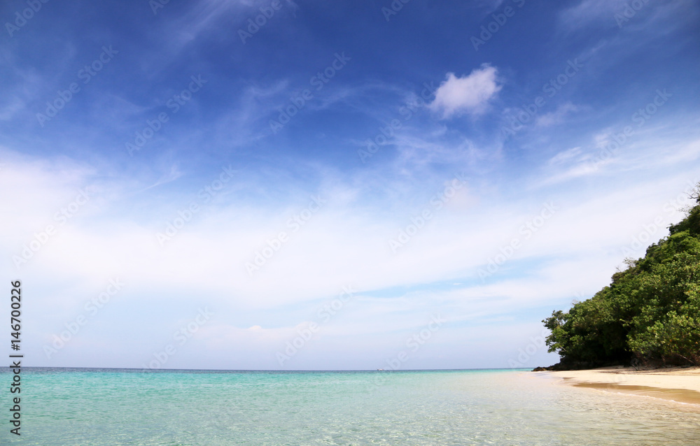 Sea view of tropical country holiday summer Business Travel Natural preservation Sea view of tropical country holiday summer Business Travel Natural preservation