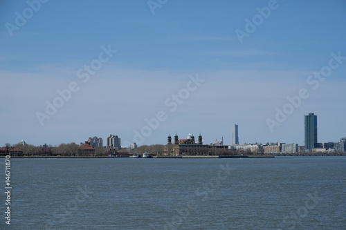 Ellis Island from water