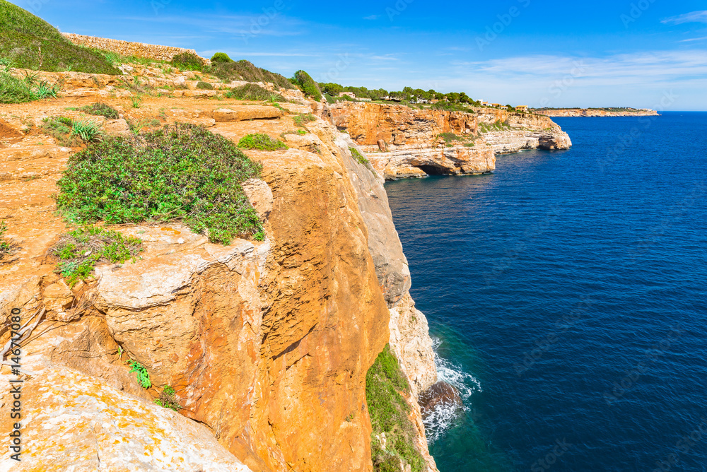 Spanien Landschaft Mallorca Küste Klippen Felsen Steilküste