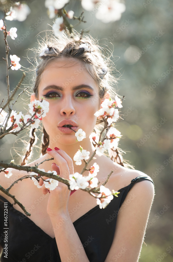 girl and flowerss girl and flowerss