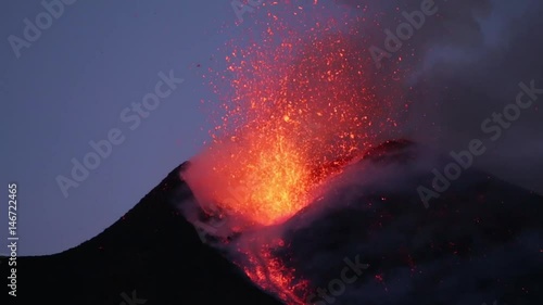 Mount Etna eruption photo