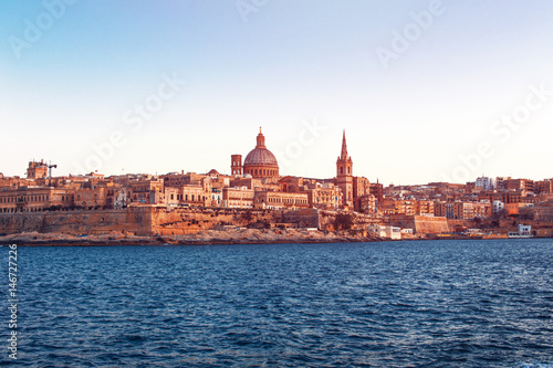 Valletta vintage background, Malta, EU © sakkmesterke