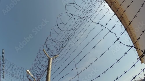 Prison. Typical landscape of the prison. Russian Penal System.
 