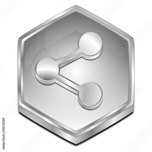 Share Button - 3D illustration