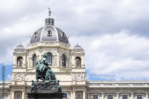 Maria-Theresien-Denkmal in front of the Natural History Museum (Naturhistorisches Museum) in Vienna, Austria