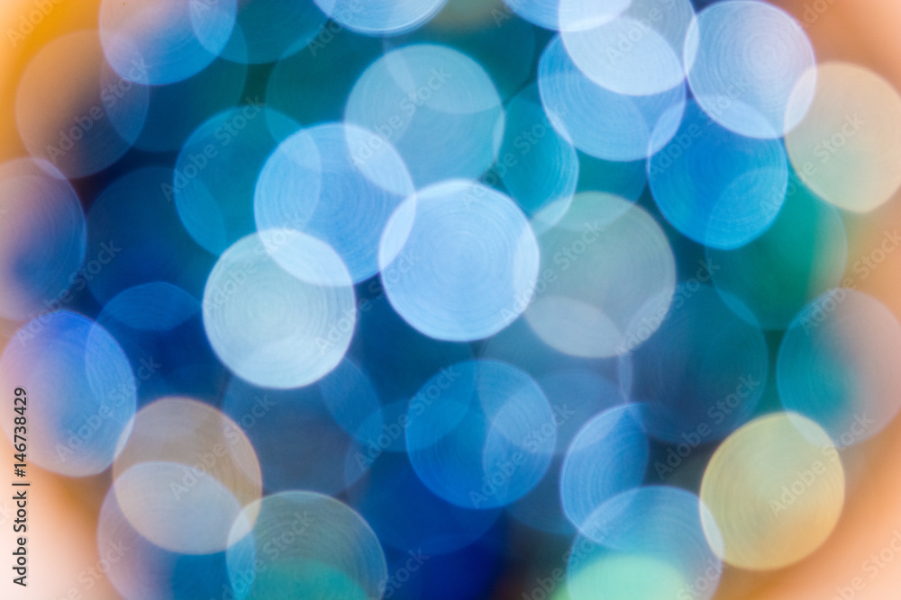Blue and orange bokeh, blur, out of focus Blue and orange bokeh, blur, out of focus