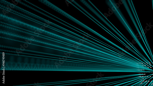 Abstract dot particles line 