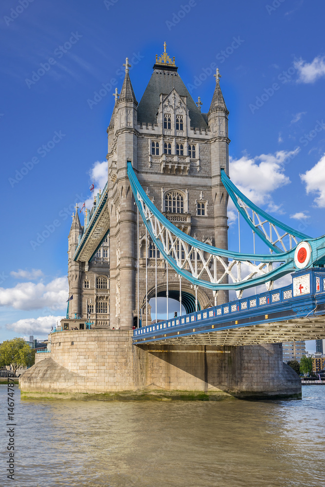Tower Bridge on the river Thames in London