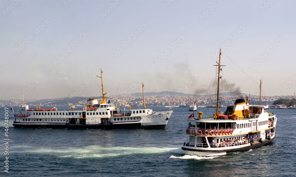 Classic steamboats of Istanbul