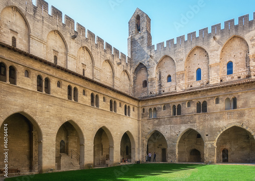 Courtyard of the Papal palace in Avignon