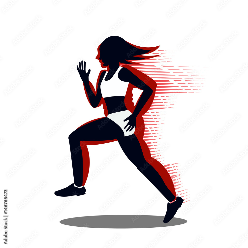 Fat woman turning into Thin designed on red background graphic . Fat woman turning into Thin designed on red background graphic .