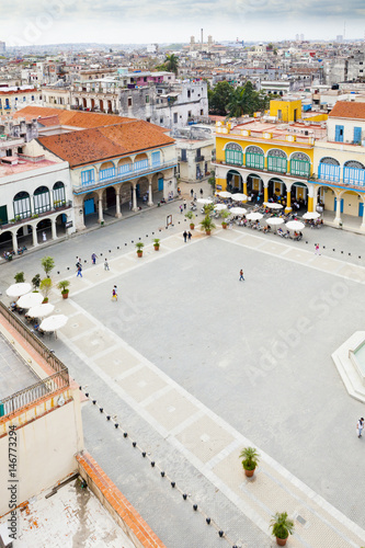 Cuba Havana plaza de armas aerial view © Marco