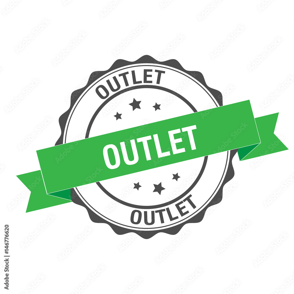 Obraz premium Outlet stamp illustration