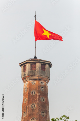 Flag Tower of Hanoi, one of the symbols of the city and part of the Hanoi Citadel, a World Heritage Site
