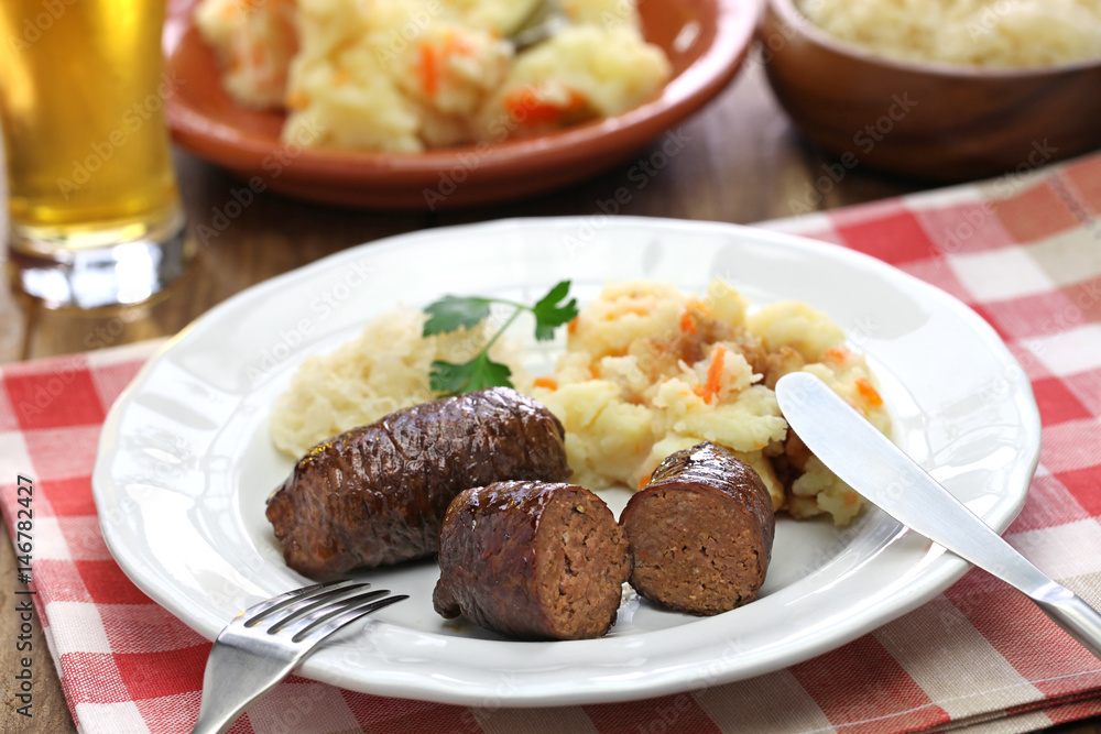 homemade beef roll, rundervink, dutch cuisine homemade beef roll, rundervink, dutch cuisine