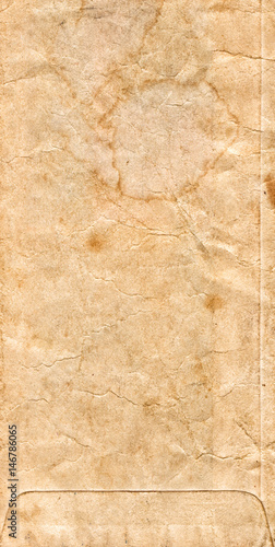 Old Brown Paper Envelope Background with Stains