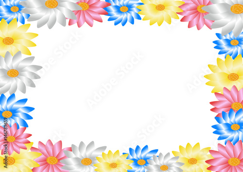Silky flowers background  with copy space for text