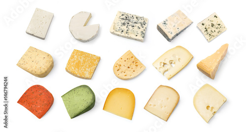 cheese  isolated on white photo