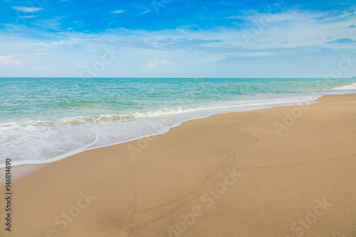 Beach and tropical sea . © jannoon028