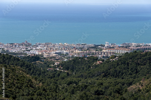 vistas de la costa de la ciudad de Marbella en la costa del sol de Andalucía, España