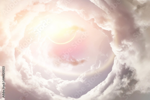 Photography Planet pierces through the clouds