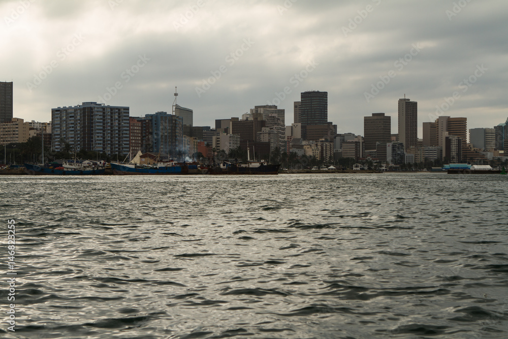 Obraz premium skyline durban harbour
