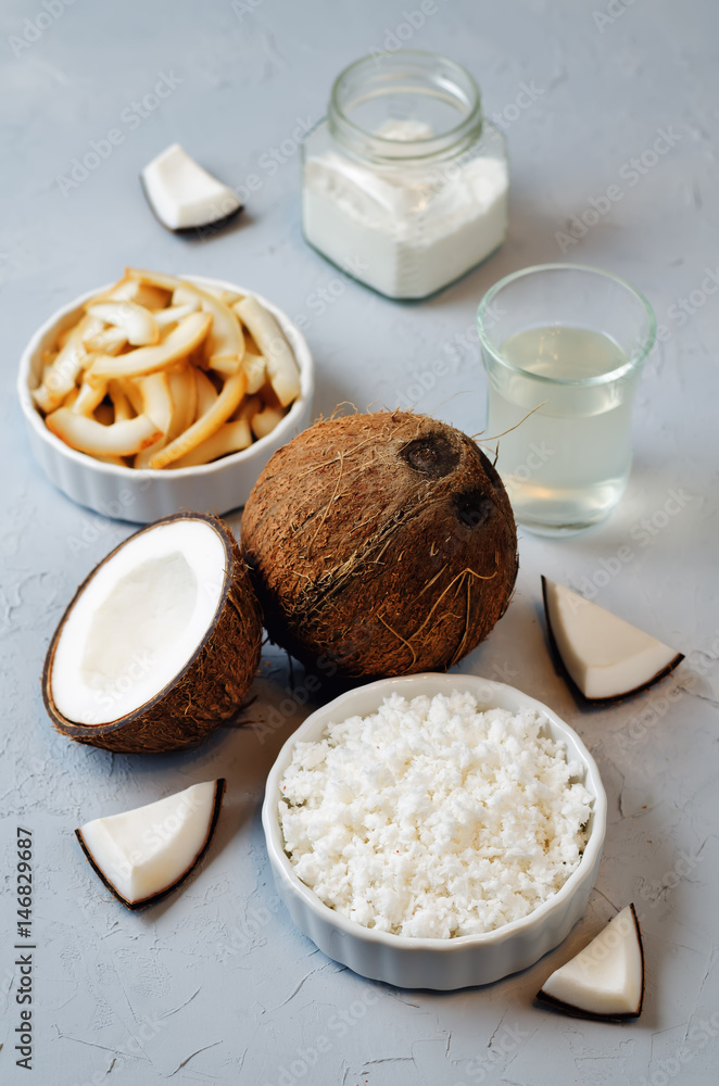 List of coconut dishes. Coconut chips; coconut water; coconut butter and coconut flakes