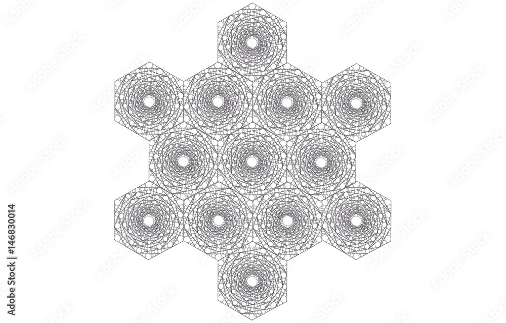 Assemblage d'hexagones Assemblage d'hexagones