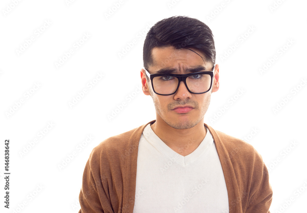 Young man in glasses Young man in glasses