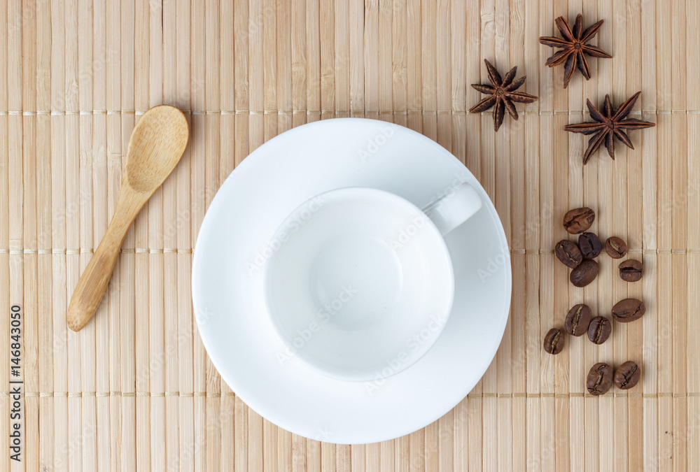 Еmpty cup of coffee on table Еmpty cup of coffee on table