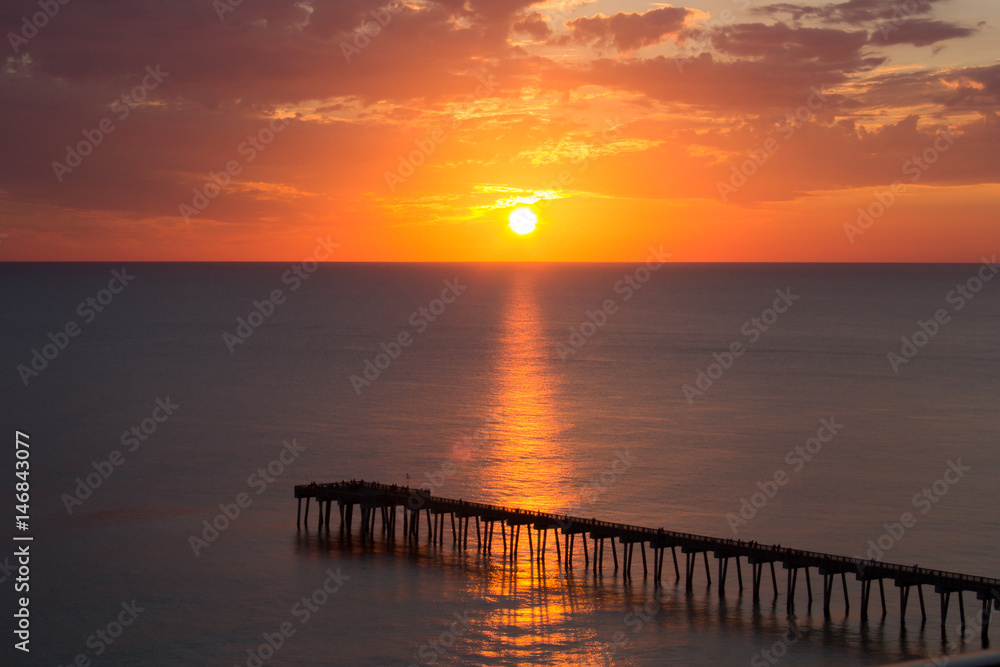 Florida Sunset and Pier