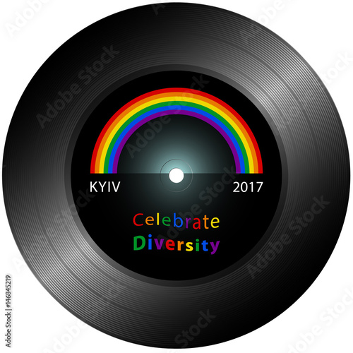 Eurovision 2017 Kyiv - Record with LGBT Rainbow photo