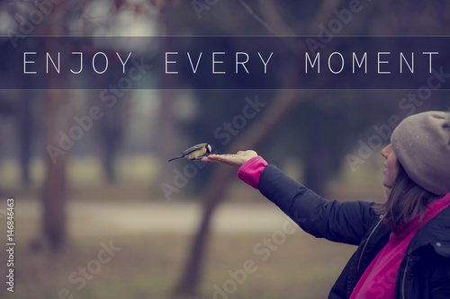 Billede på lærred Enjoy every moment