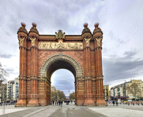 Arch of Triumph in ciutadella park, Barcelona, Ciutadella Parc is a park in Ciutat Vella district, Barcelona city