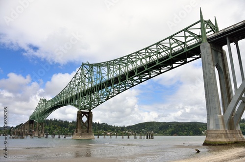 Bild auf Leinwand McCullough Bridge, North Bend, Coos County, Oregon